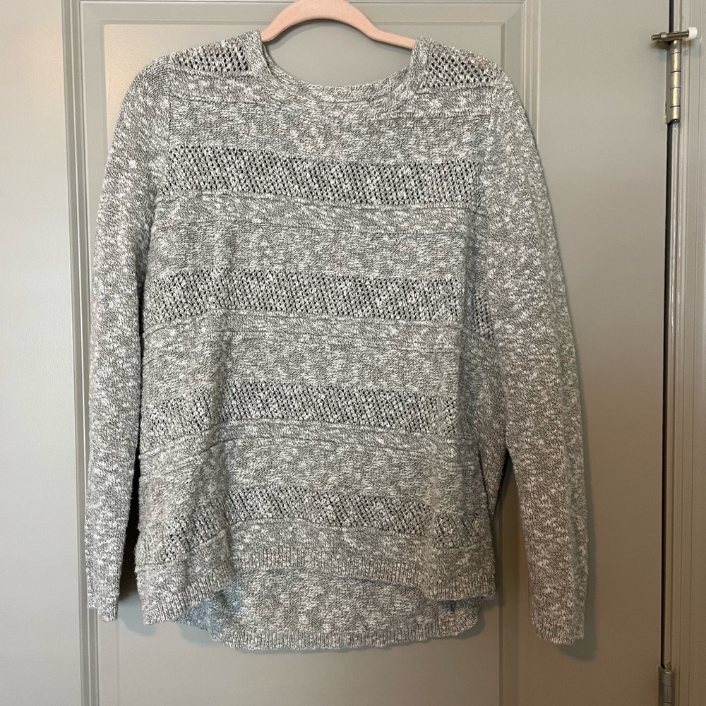 Gray oversized sweater